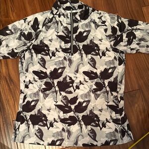 Lady Hagen Black and White Floral Long Sleeve Tee (Sun shirt)